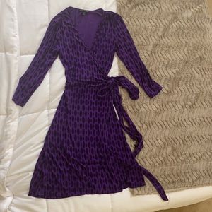 Purple Wrap Dress